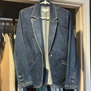 Evereve Blue Denim Blazer